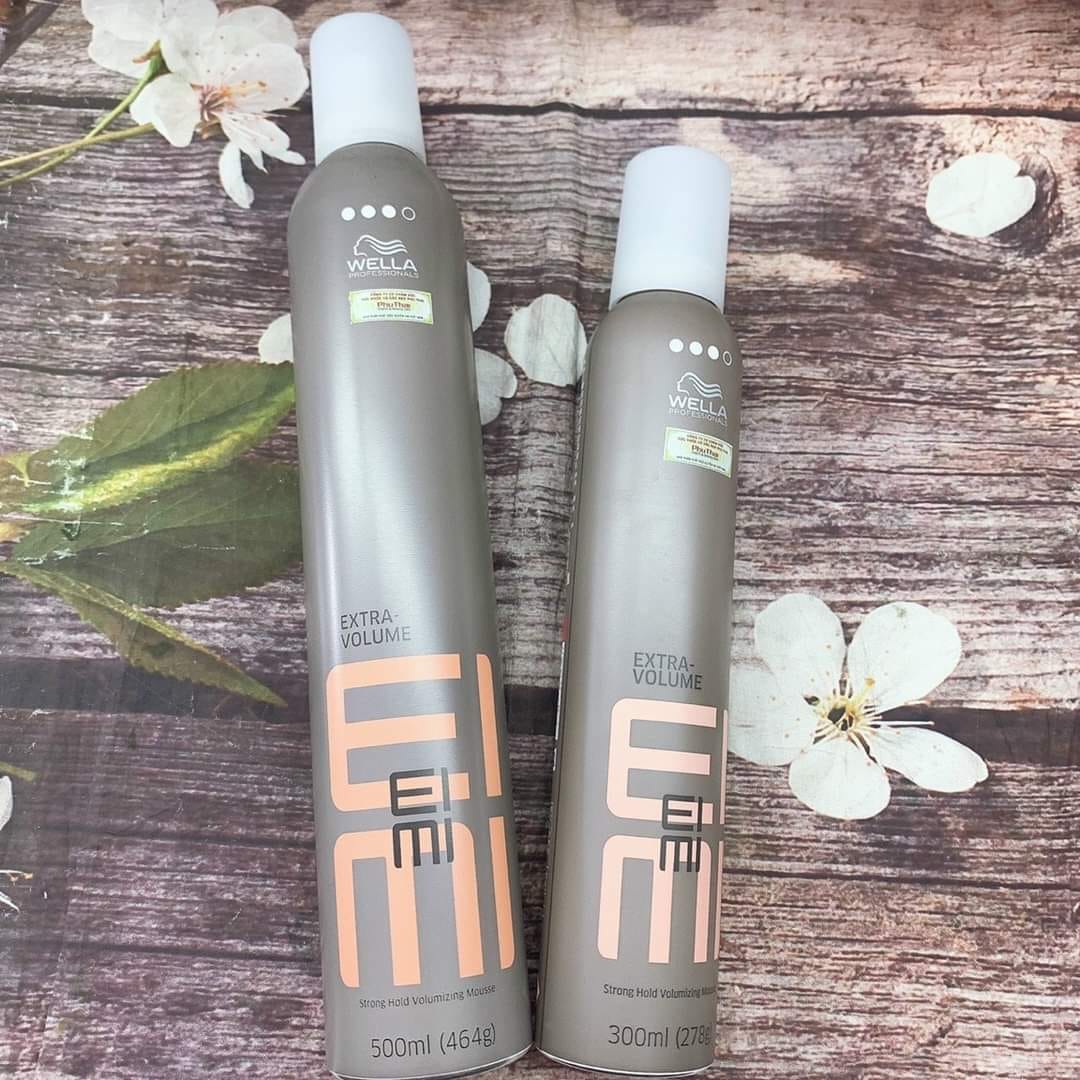 Bọt tạo độ phồng giữ nếp tóc Wella Extra Volume Styling Mousse 300ml - 500ml
