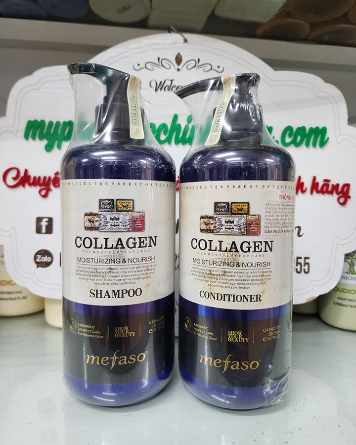 DẦU GỘI XẢ MEFASO COLLAGEN CHÍNH HÃNG 850ML