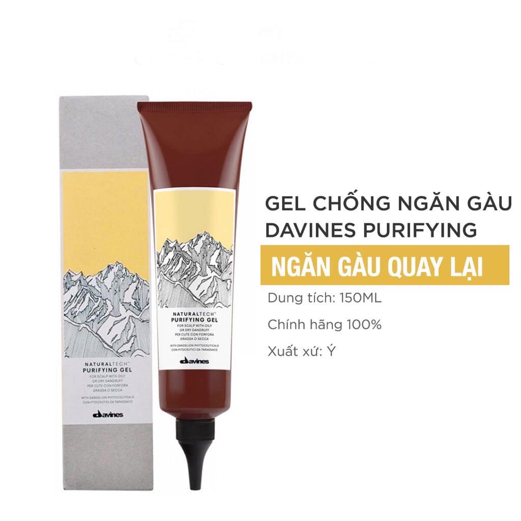 GEL GIẢM GẦU DAVINES PURIFYING ANTI-DANDRUFF 150ML