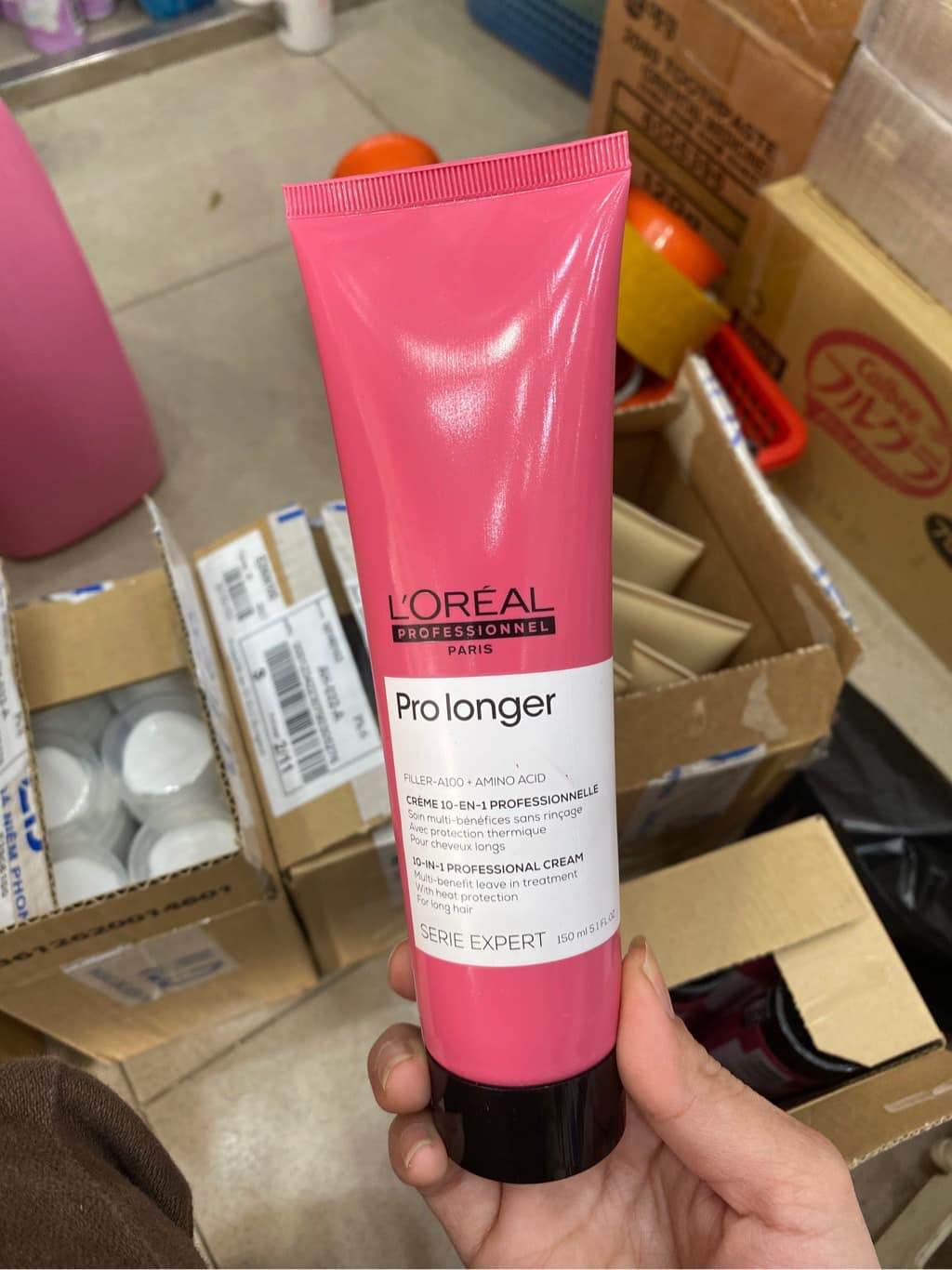 Kem dưỡng L'oreal pro longer dưỡng tóc nhanh dài 10 trong 1 125ml