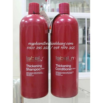 DẦU GỘI XẢ LABEL.M THICKENING TĂNG PHỒNG  1000ML