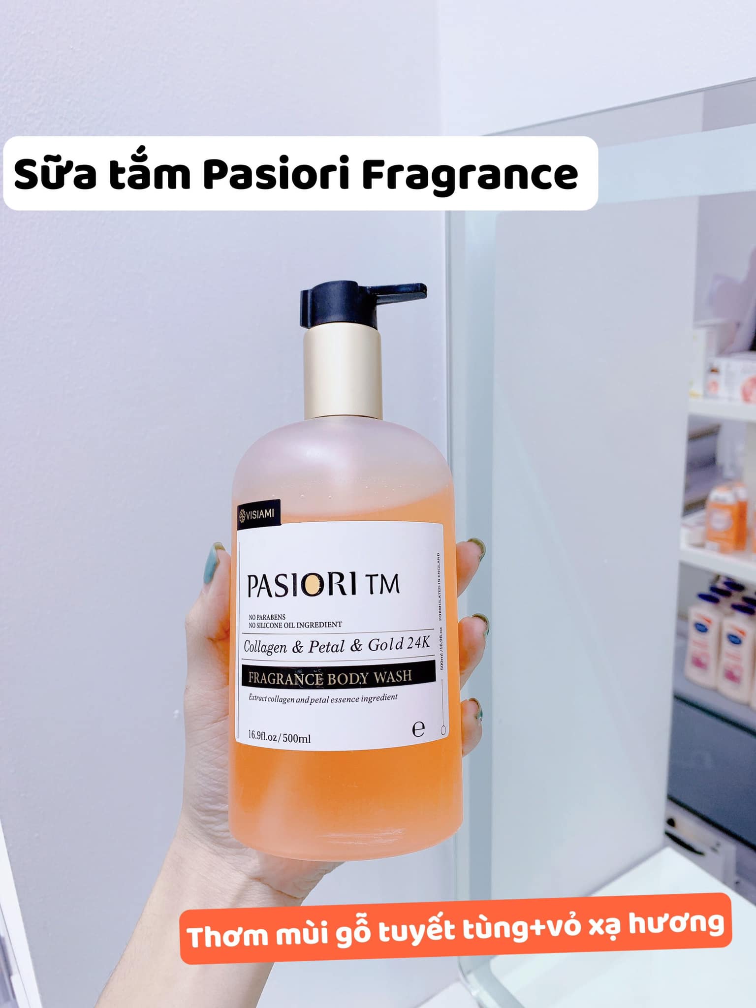 Sữa tắm Visiami Pasiori 500ml