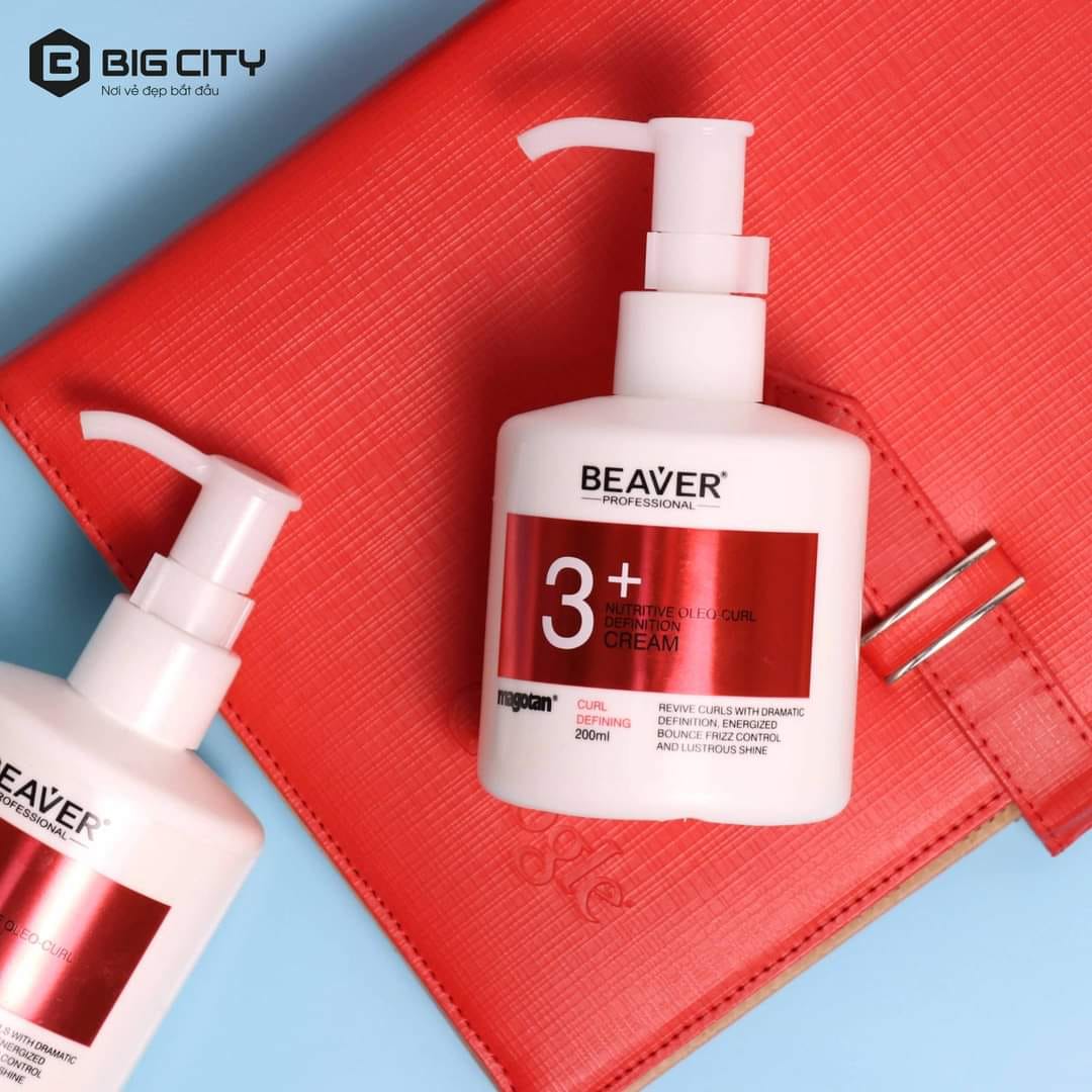 Sữa định hình sóng xoăn dưỡng tóc BEAVER Curl Enhancing Nutritional Styling Cream 200ml