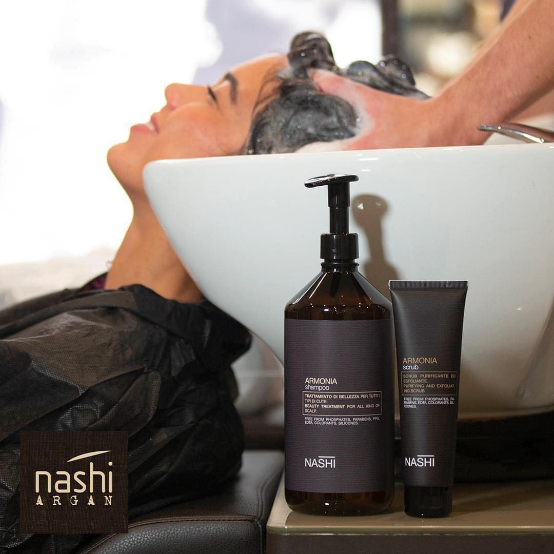 Dầu gội làm sạch da đầu dầu, gàu và khô Nashi Armonia Purifying Shampoo