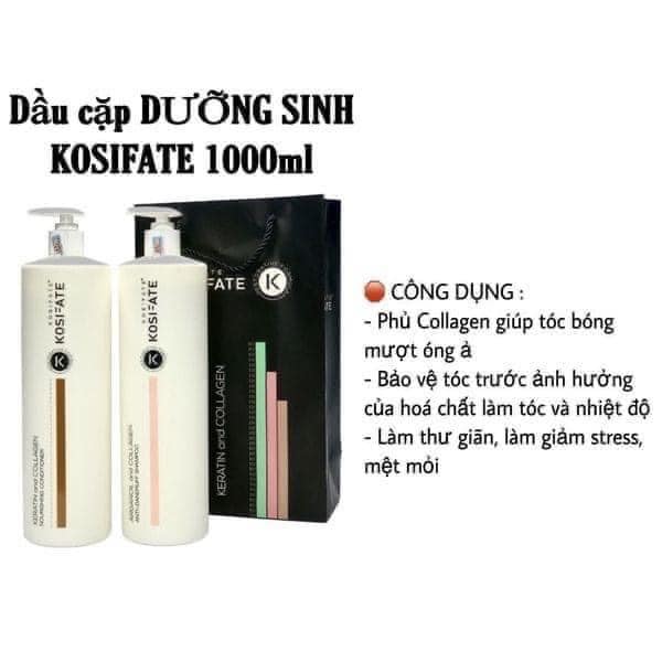 Dầu gội xả dưỡng sinh Kosifate 500ml - 1000ml