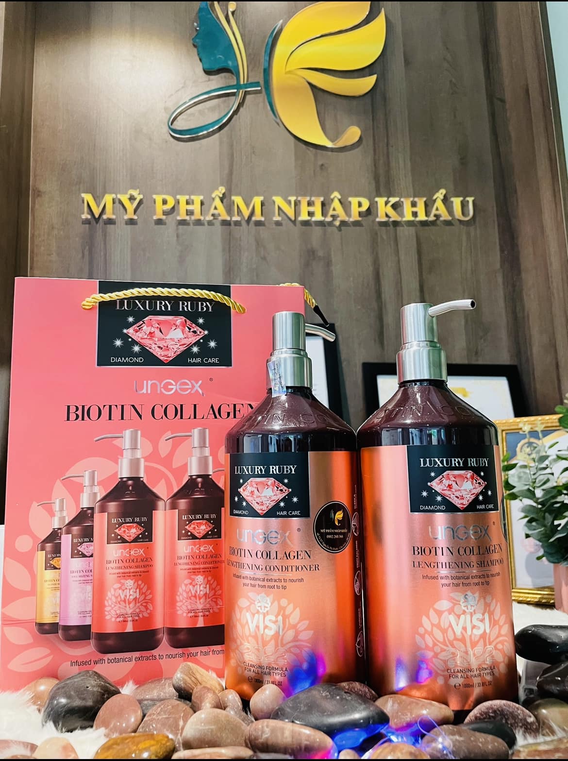Dầu Gội Xả Biotin Collagen Luxury Gold - Ruby 500ml - 1000ml