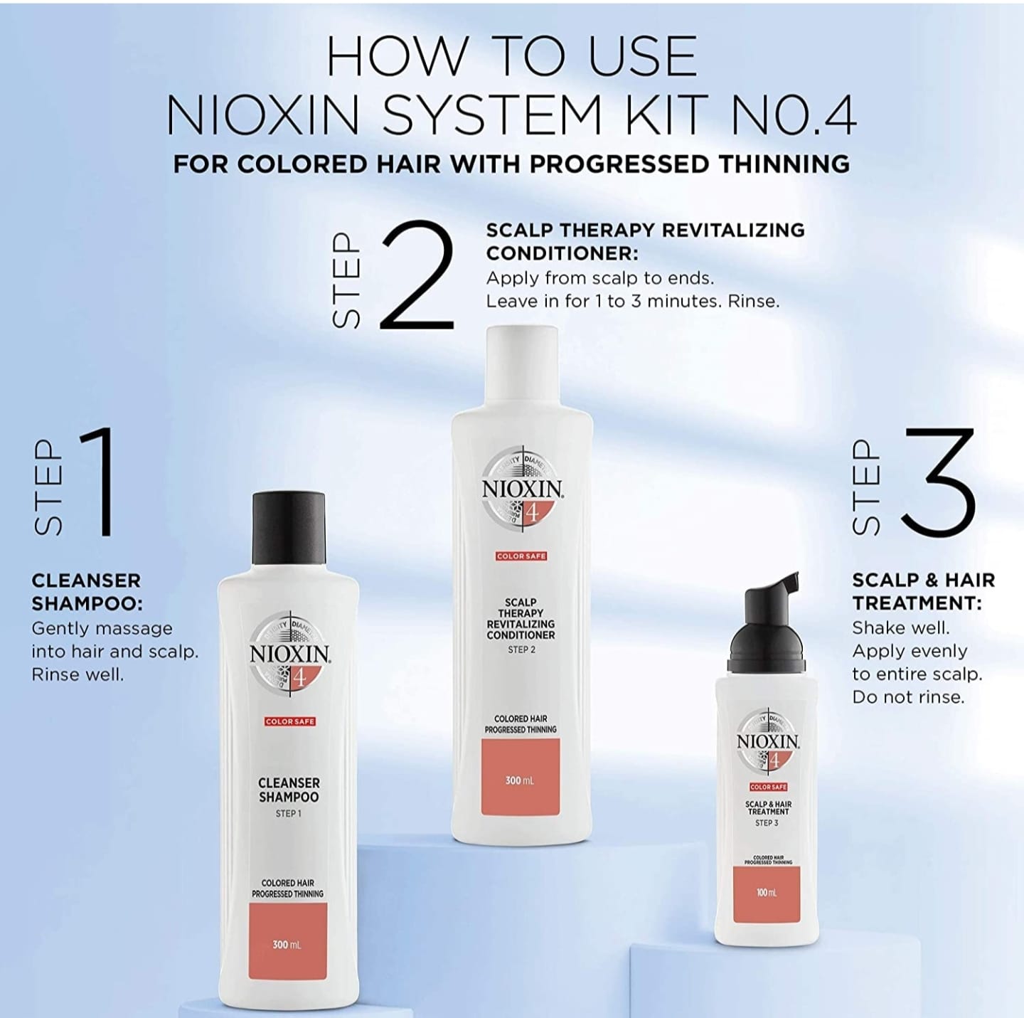 Bộ gội xả Nioxin System 4 300ml - 1000ml