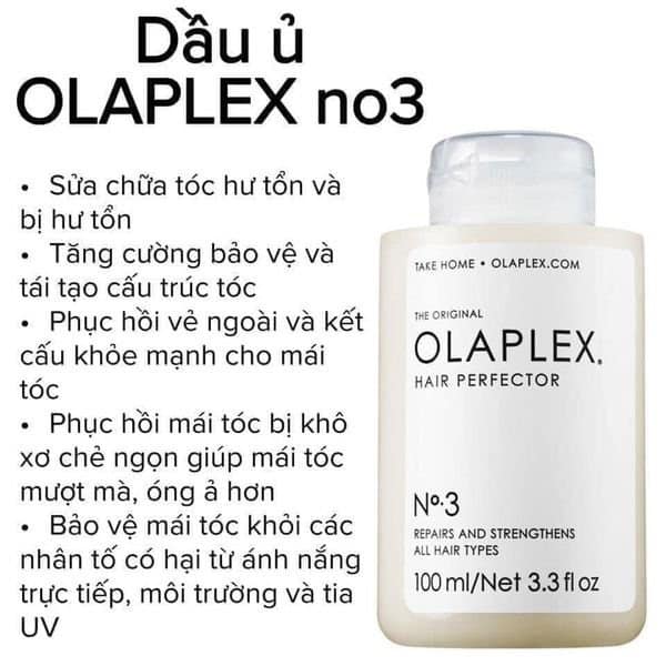 BỘ chăm sóc tóc chuyên sâu tại nhà Olaplex 0 150ml và Olaplex 3 100ml