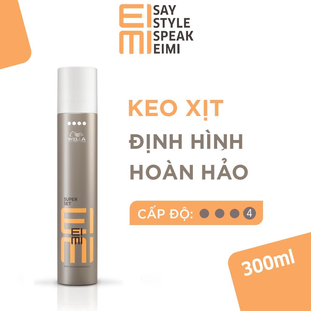 GÔM XỊT  WELLA SUPER SET EXTRA STRONG FINISHING SPRAY 300ML