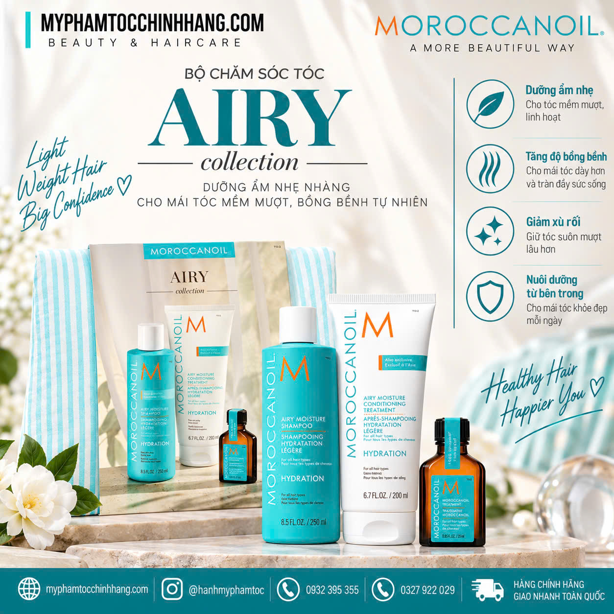 MOROCCANOIL SPRING COLLECTION SET | BỘ CHĂM SÓC TÓC