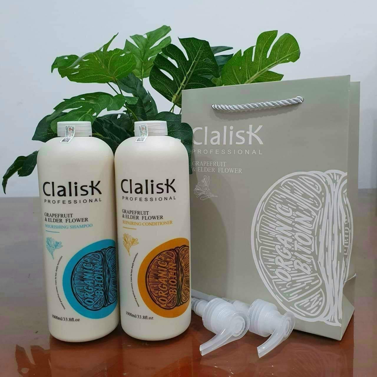 Dầu gội xả bưởi siêu mượt mọc tóc Clalisk 1000ml