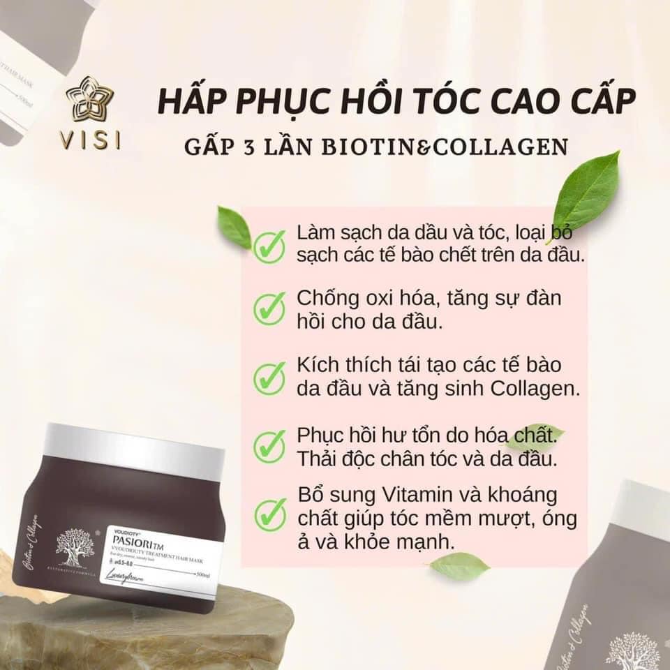 Hấp phục hồi tái sinh Biotin & Collagen 500ml