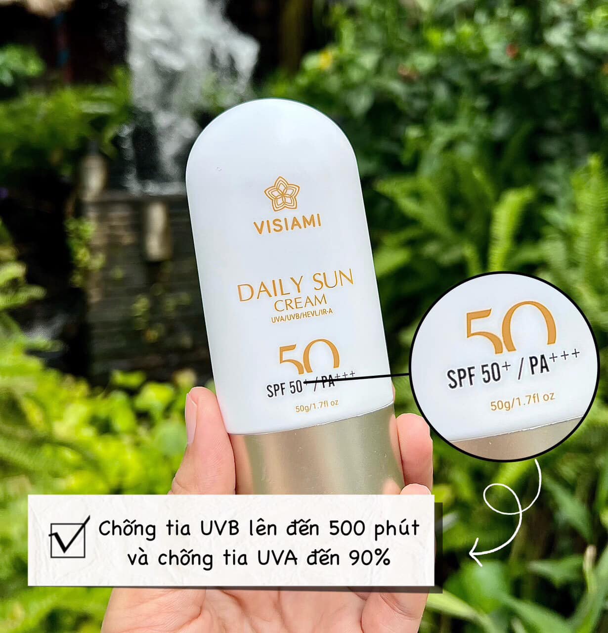 Kem chống nắng vật lý Visiami Daily sun 50g