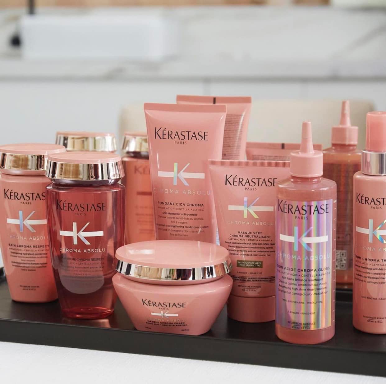 Dầu gội xả, măt nạ cho tóc nhuộm Kerastase Chroma Absolu Bain Riche Chroma Respect 250ml 200ml 1000ml