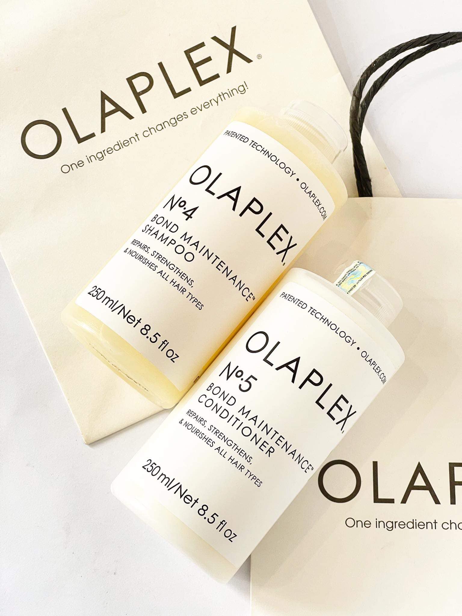 BỘ GỘI XẢ OLAPLEX SỐ 4 & SỐ 5 PHỤC HỒI TÓC KHÔ XƠ HƯ TỔN USA 250ML - 1000ml