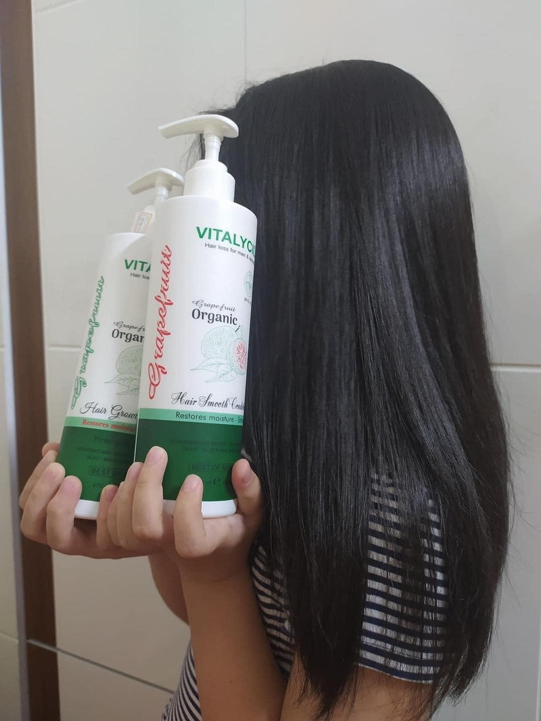 Dầu gội xả bưởi phục hồi, chống rụng kích mọc tóc Vitalycil Organic Care 470ML