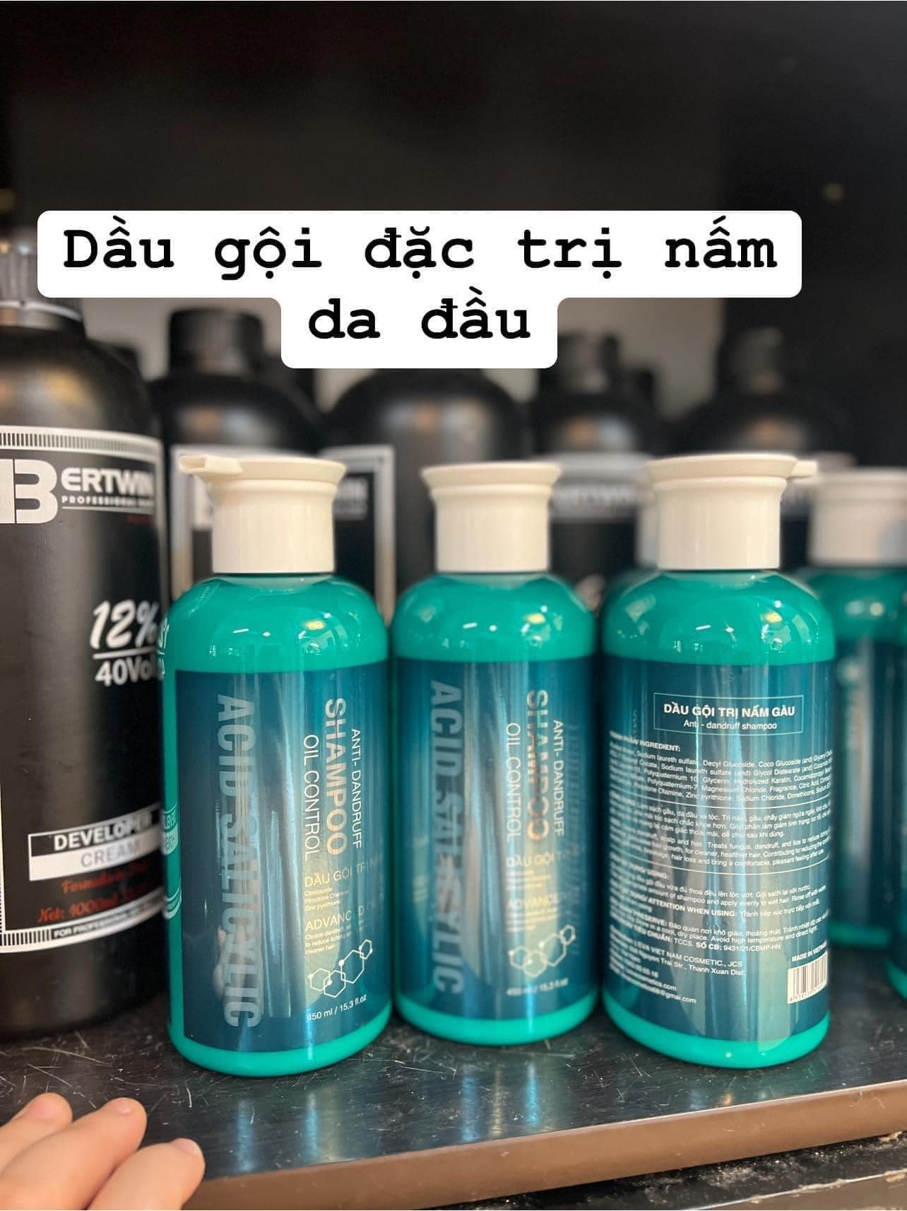 DẦU GỘI LEVA TRỊ NẤM - GẦU- CHẤY -VIÊM DA ĐẦU 450ml