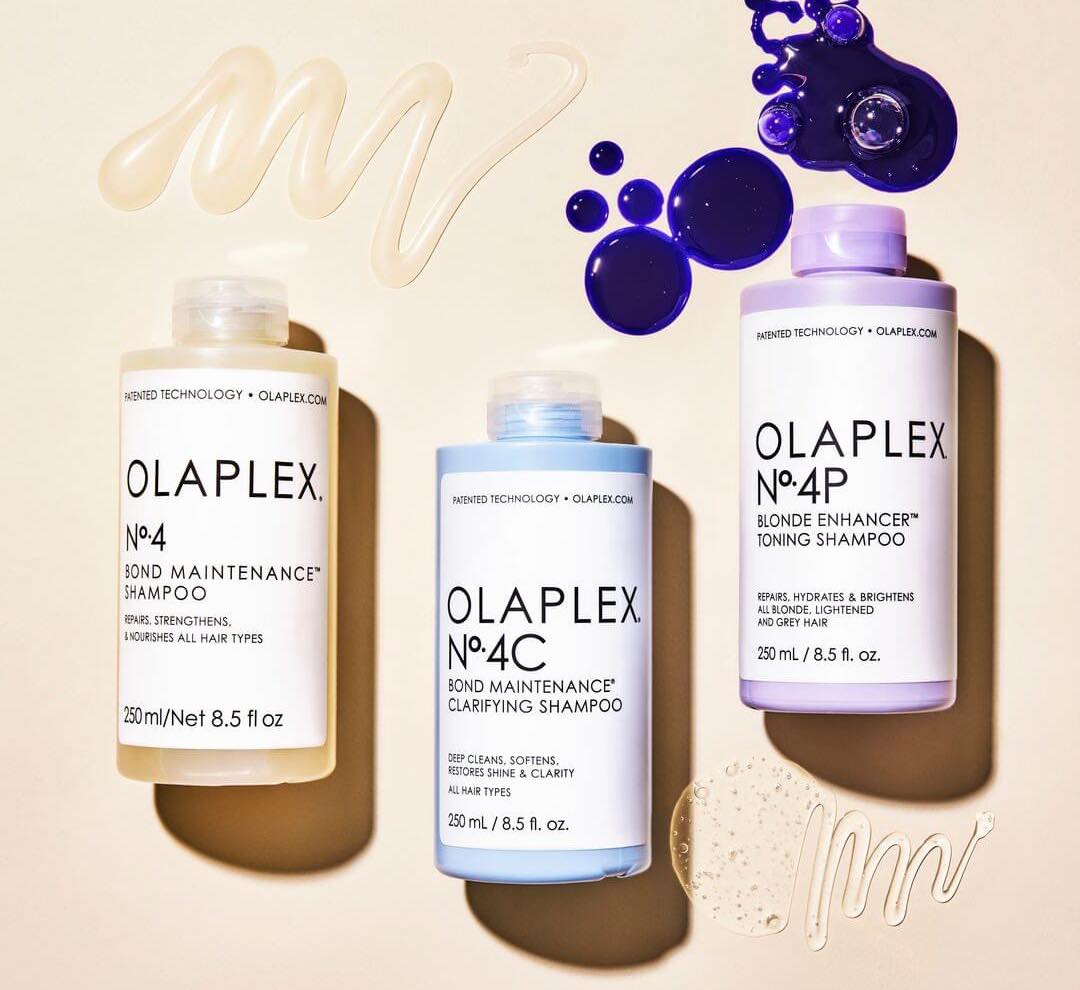 Bộ đôi chăm sóc tóc tím chuyên dụng cho tóc tẩy, tóc sáng màu OLAPLEX No.4P và OLAPLEX No.5P