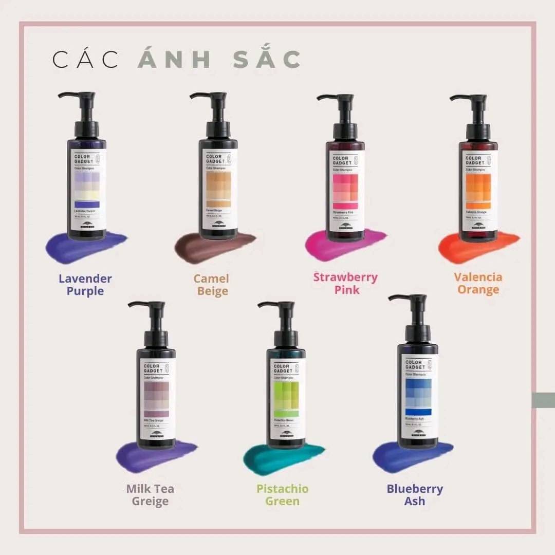 Dầu gội bù màu Milbon Color Gadget shampoo 150ml