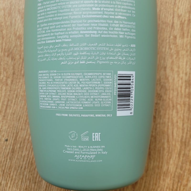 Dầu gội chống rụng tóc Alfaparf Milano Semi Di Lino Scalp Renew Energizing Low Shampoo 250ml 1000ml