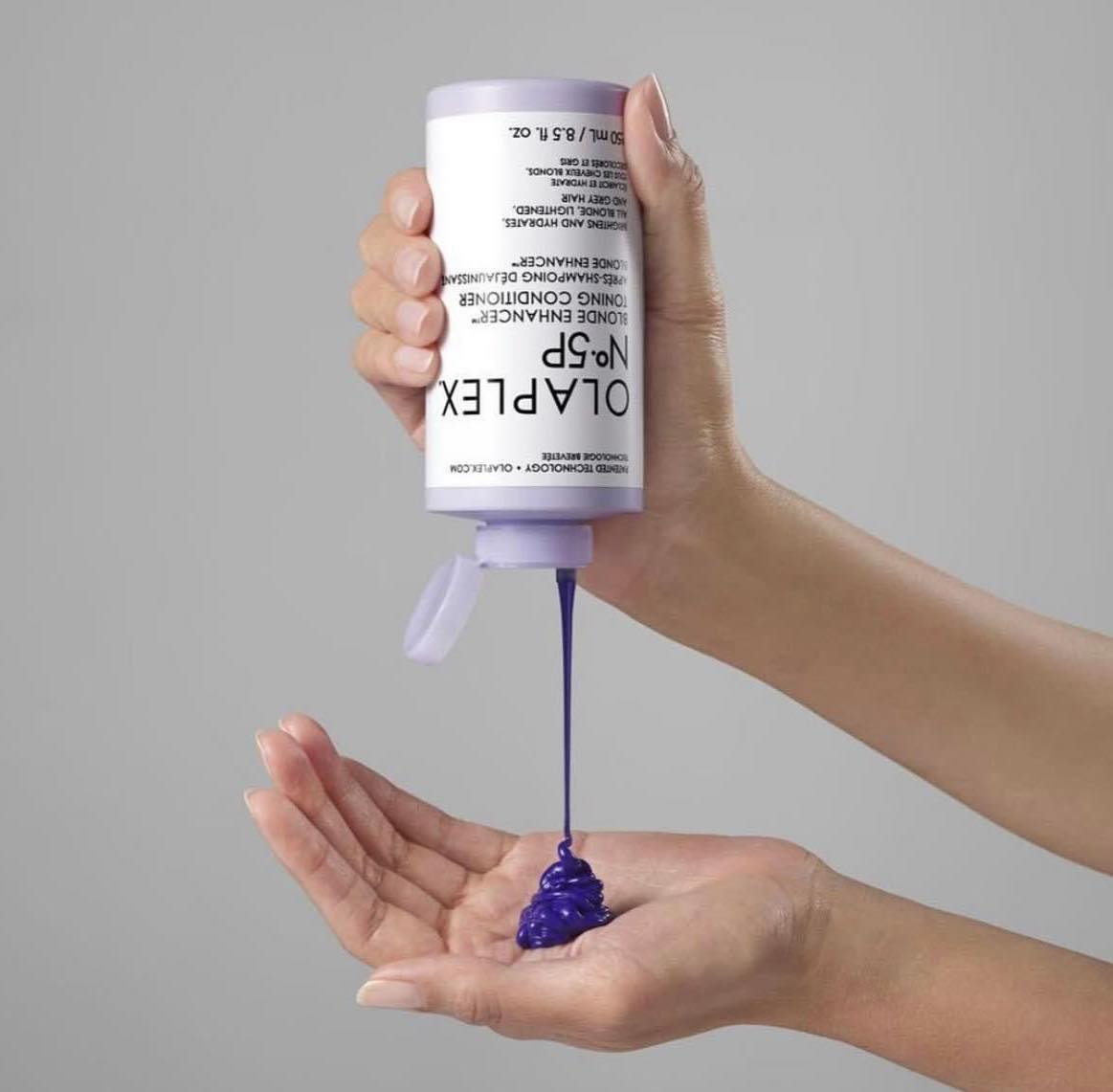 Bộ đôi chăm sóc tóc tím chuyên dụng cho tóc tẩy, tóc sáng màu OLAPLEX No.4P và OLAPLEX No.5P