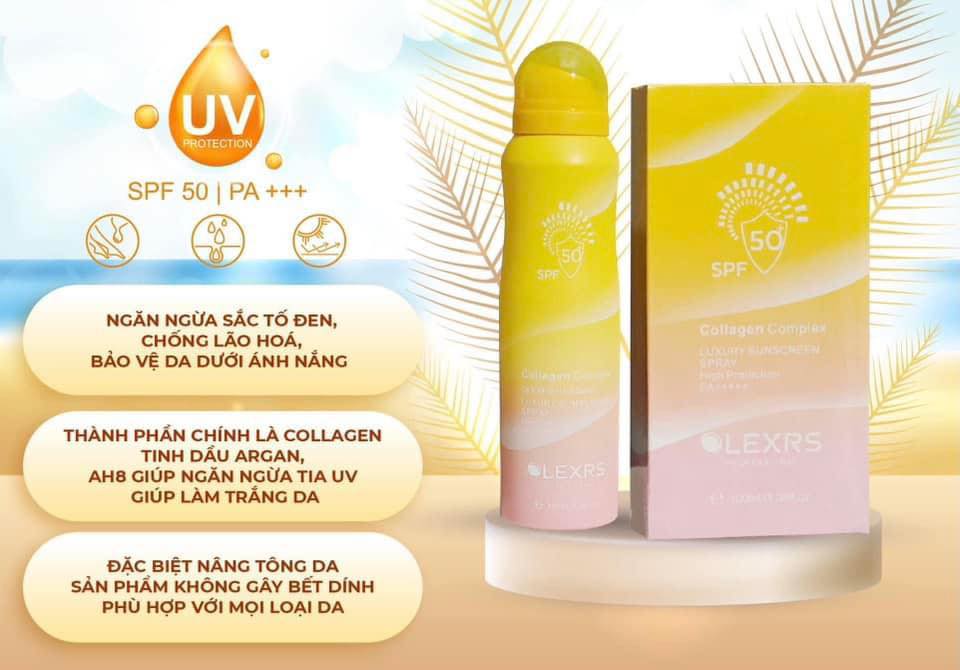 Xịt Chống Nắng Olexrs Collagen Complex Suncreen Spay 100ml