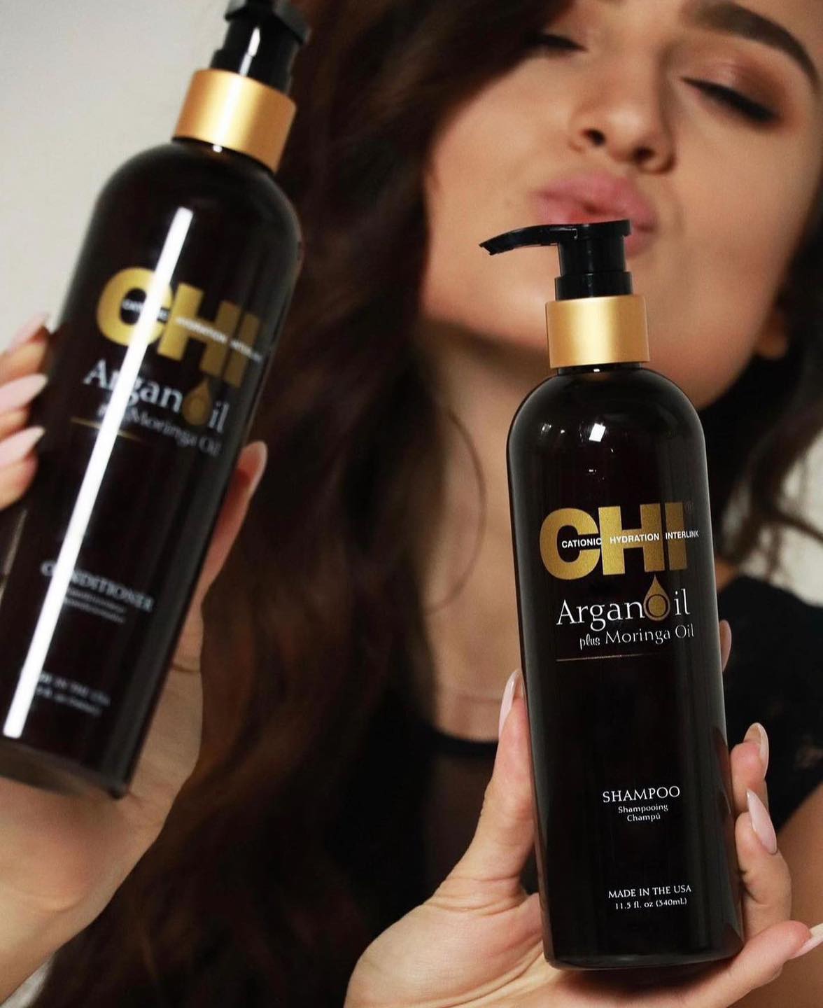 Dầu gội xả CHI Argan Oil Plus Moringa Oil 340ml - 7390ml