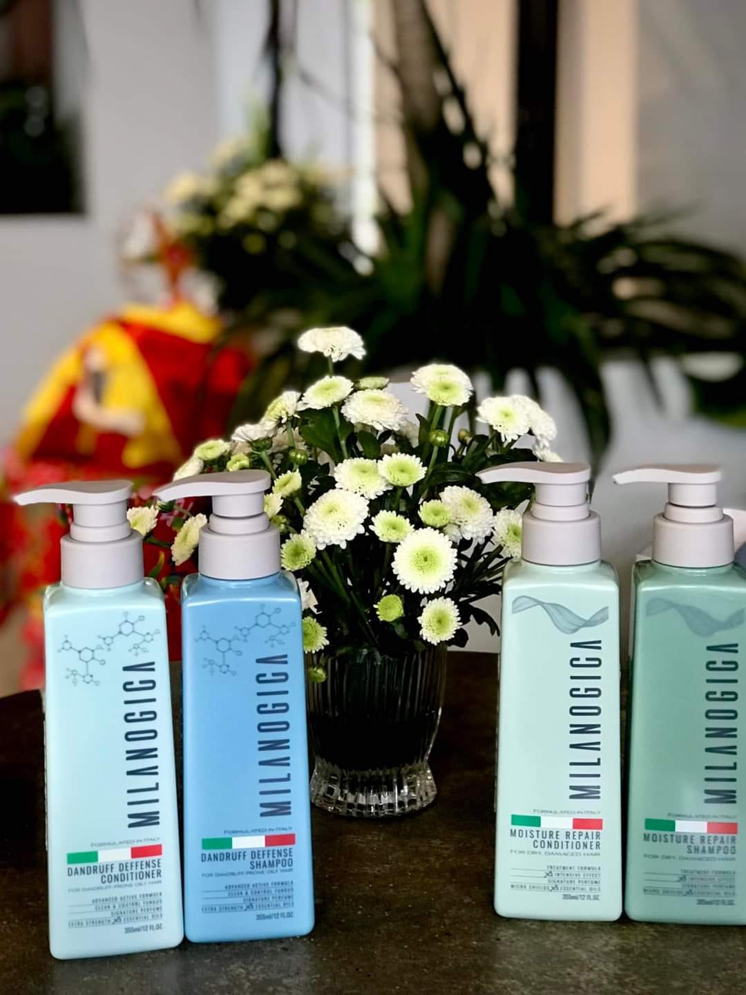 Dầu gội xả Milanogica trị gàu (Milanogica Anti-Dandruff Shampoo & Conditioner) 350ml 725ml