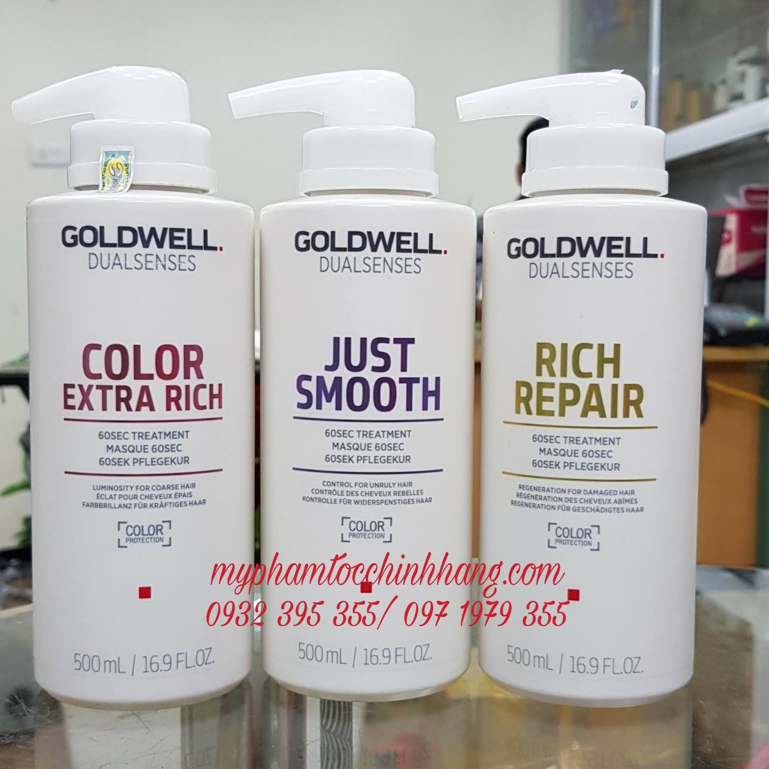 Mặt nạ tóc Goldwell 60 giây (Goldwell Dualsenses 60sec Treatment) 200ml - 500ml