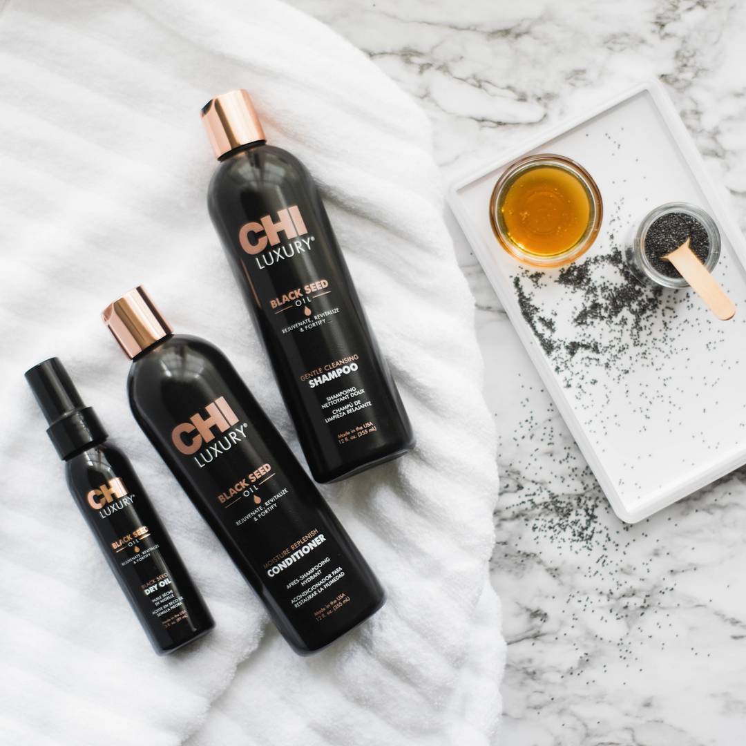 Dầu gội xả CHI Luxury Black Seed Oil(CHI Luxury Black Seed Oil Gentle Cleansing Shampoo & Moisture Replenish Conditioner) 355ml 739ml