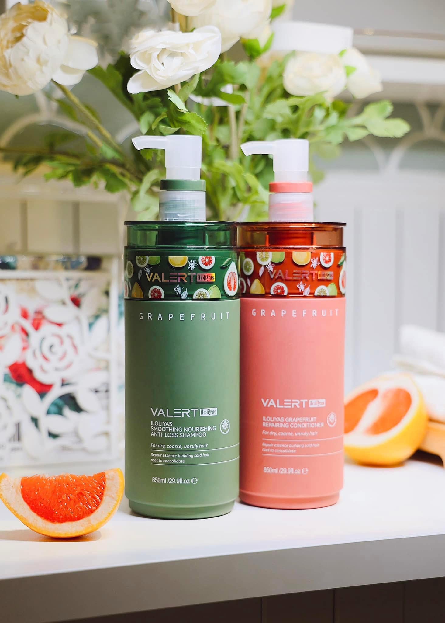 Cặp Gội Xả Bưởi Valert Grapefruit Mẫu Mới 2025 850ml