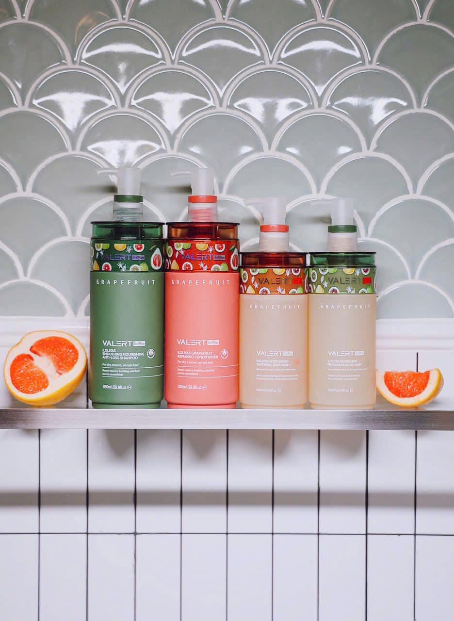 Cặp Gội Xả Bưởi Valert Grapefruit Mẫu Mới 2025 850ml