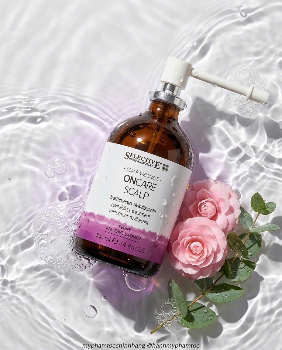 Combo gội và xịt giảm rụng SELECTIVE PROFESSIONAL ONCARE SCALP REVITALIZING  950ML + 180ML