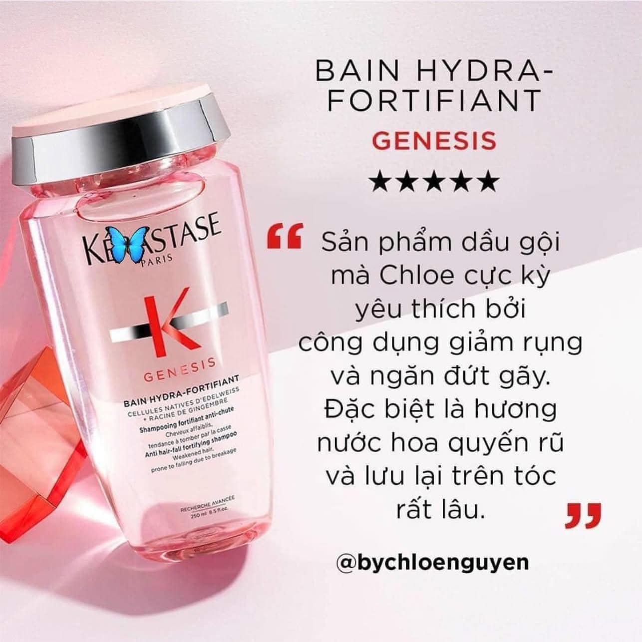 Dầu gội và dầu xả Kérastase Genesis phục hồi sợi tóc yếu, giảm đứt gãy thân tóc
