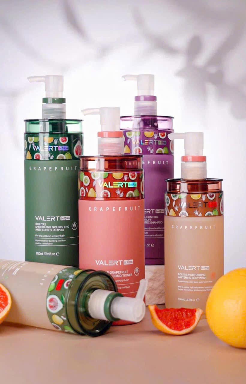 Cặp Gội Xả Bưởi Valert Grapefruit Mẫu Mới 2025 850ml
