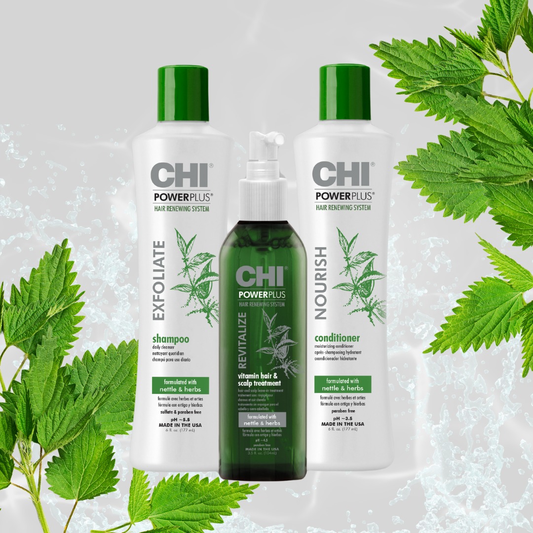 Bộ dầu gội xả CHI Power Plus – Ngăn rụng & Kích thích mọc tóc (CHI Power Plus Hair Renewing)