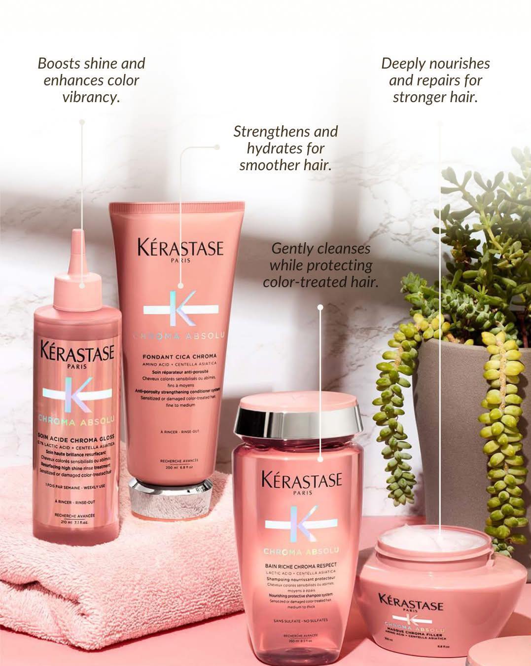 DƯỠNG CHẤT PHỤC HỒI BỀ MẶT TÓC KERASTASE Soin Acide Chroma Gloss 210ML