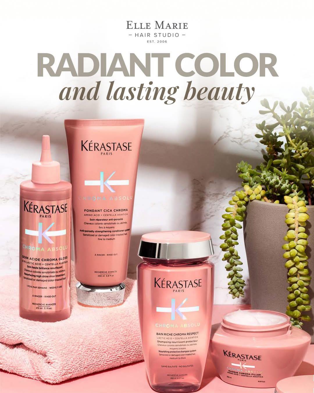 DƯỠNG CHẤT PHỤC HỒI BỀ MẶT TÓC KERASTASE Soin Acide Chroma Gloss 210ML