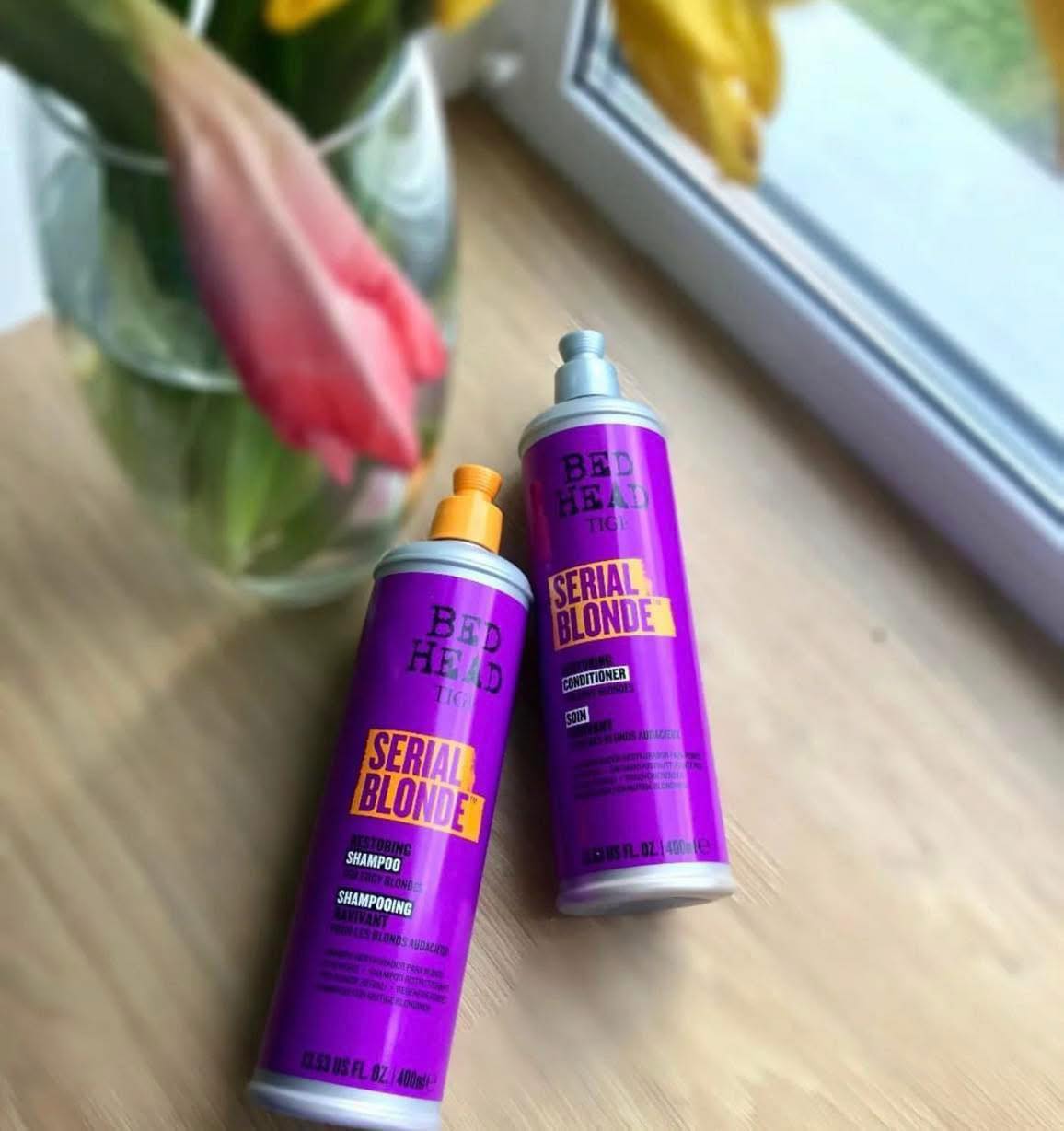 Bộ gội xả phục hồi tóc tẩy TIGI Bed head Serial Blonde 400ml/ 970ml