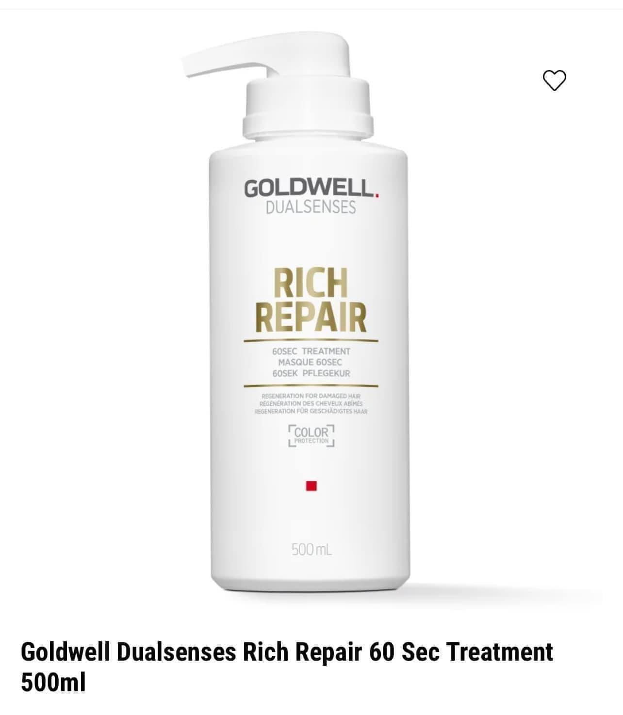 Mặt nạ tóc Goldwell 60 giây (Goldwell Dualsenses 60sec Treatment) 200ml - 500ml