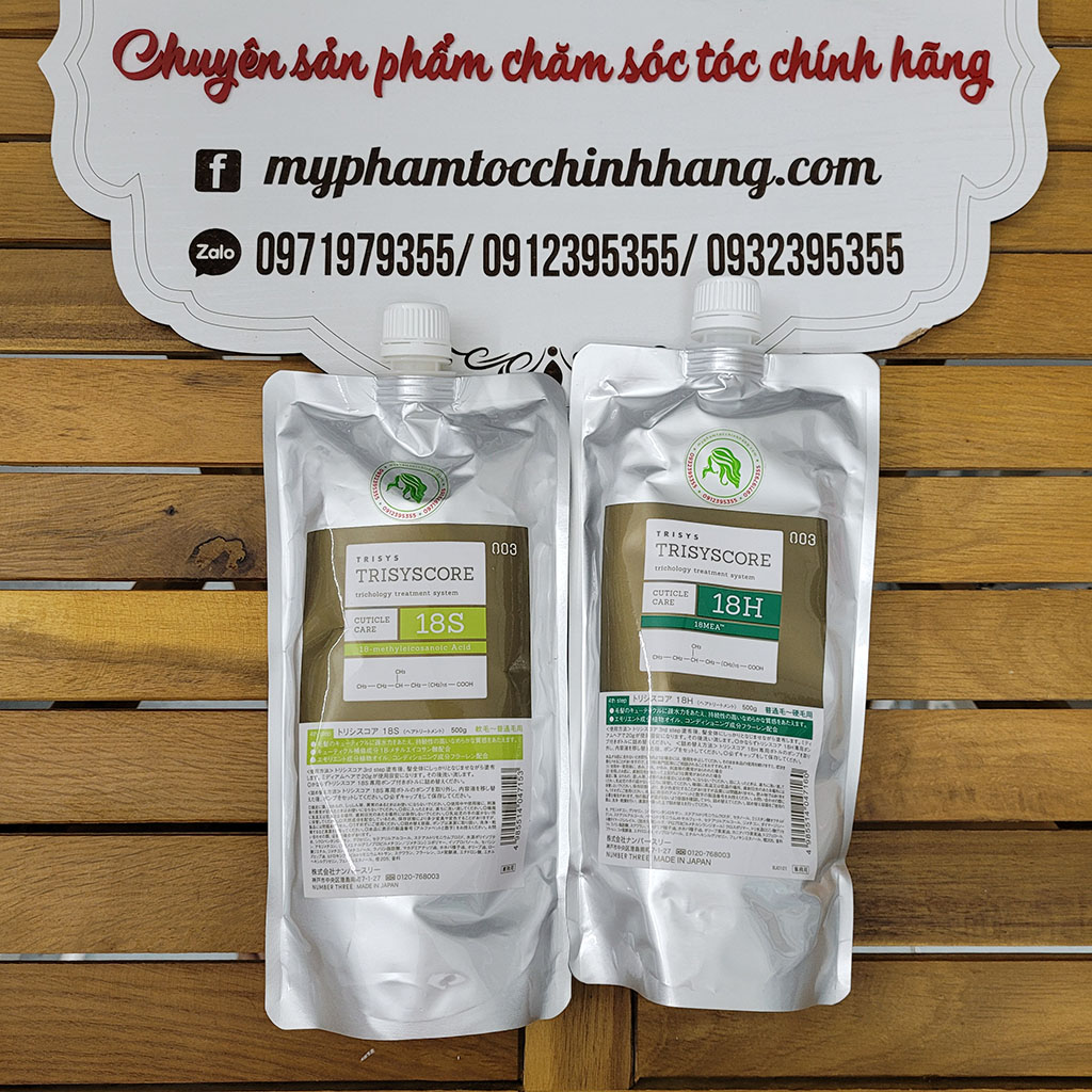 Kem hấp phục hồi tóc 003 Trisyscore 18H / 18S Number Three Hair Treatment 500ml