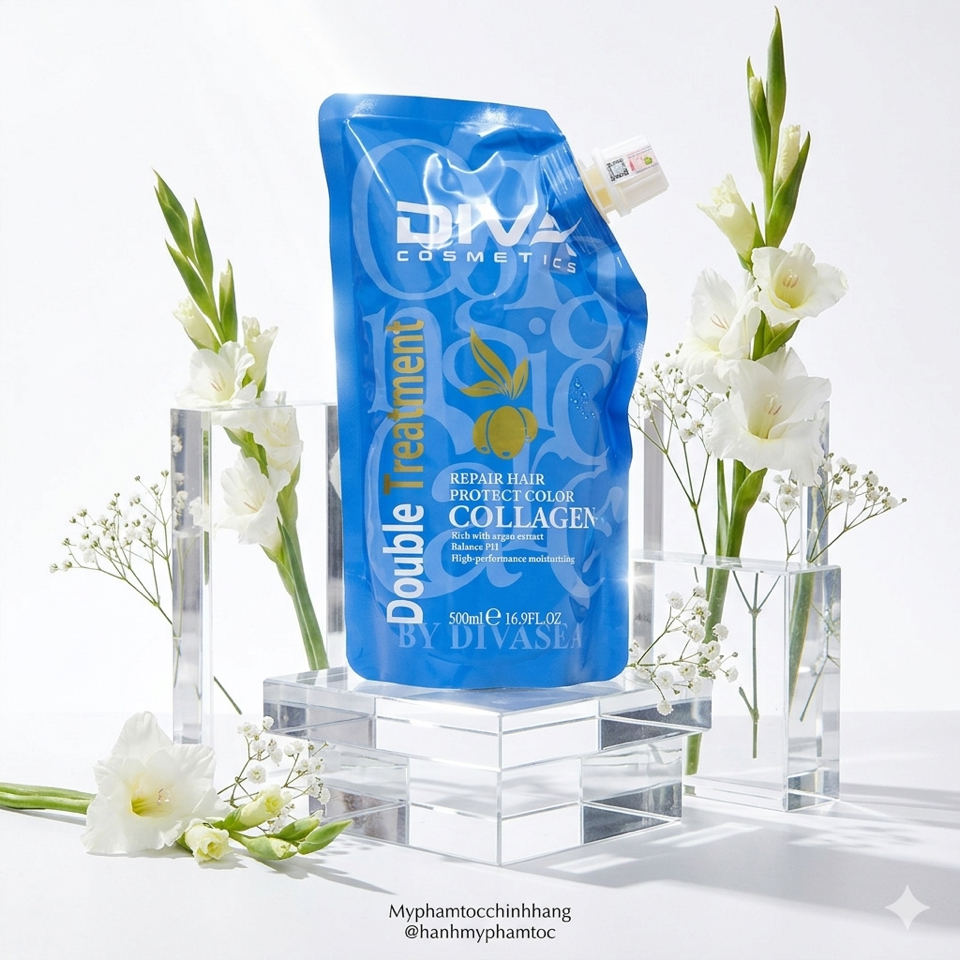 Kem hấp phục hồi chuyên sâu Divasea Collagen Hair Mask 500ml