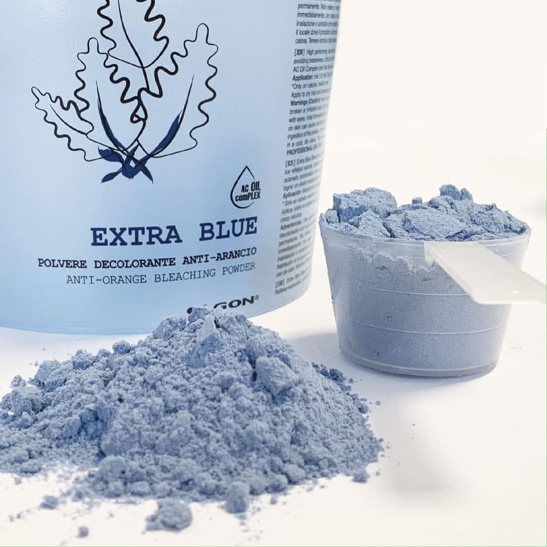 Bột tẩy xanh (khử cam) Elgon lgon I-Blonde Extra Blue Bleach 500g
