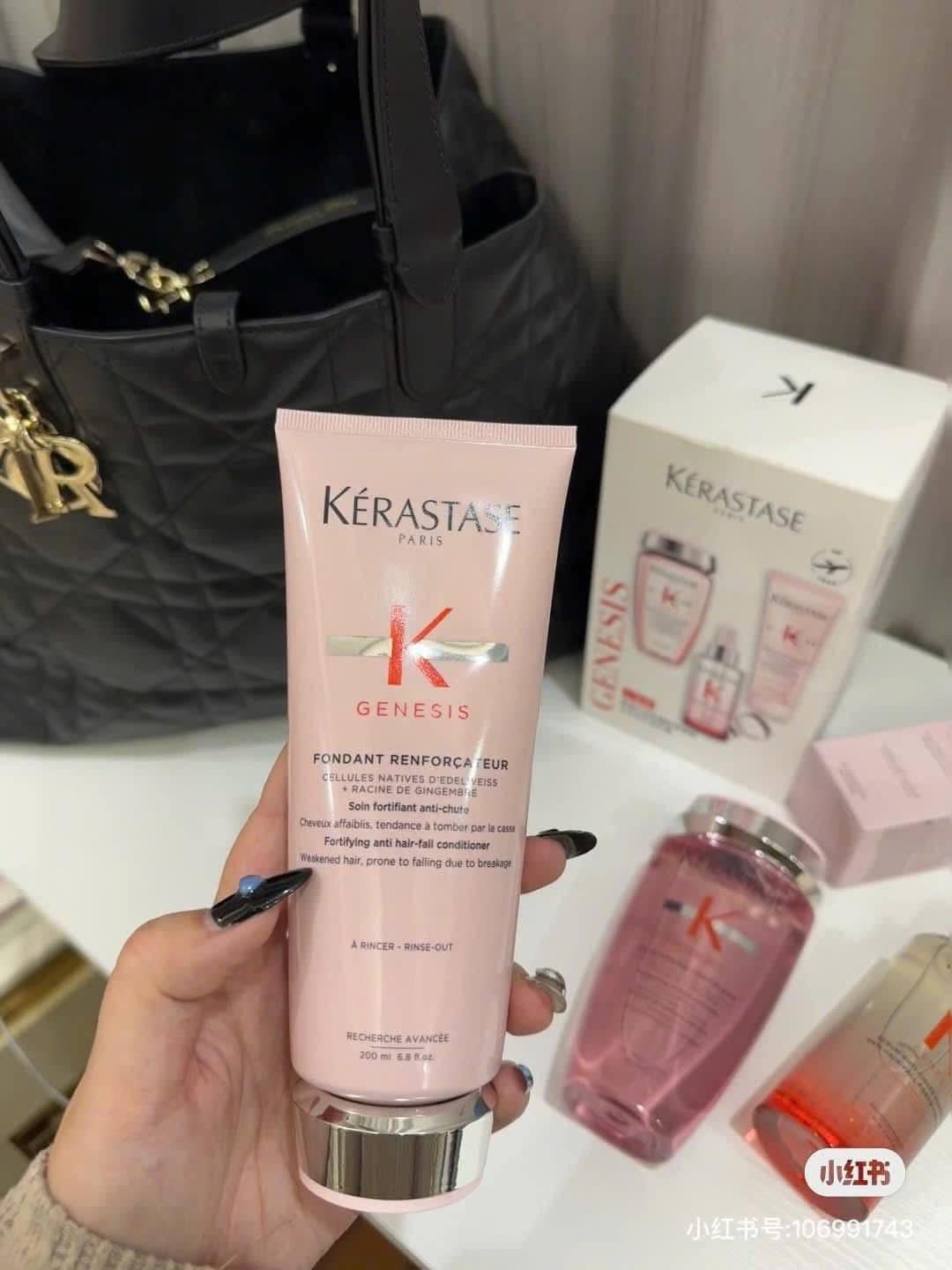 Dầu gội và dầu xả Kérastase Genesis phục hồi sợi tóc yếu, giảm đứt gãy thân tóc