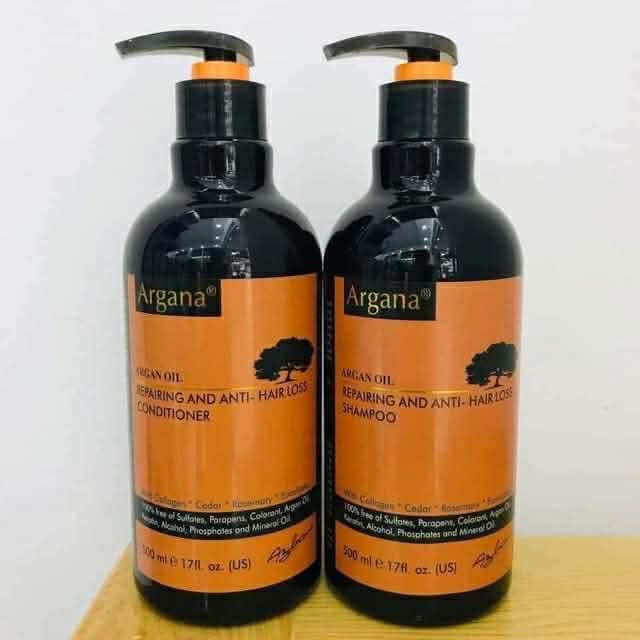 Bộ dầu gội xả ARGANA phục hồi và ngăn rụng tóc Hair Repair & Anti-Hair Loss500ml/ 750ml