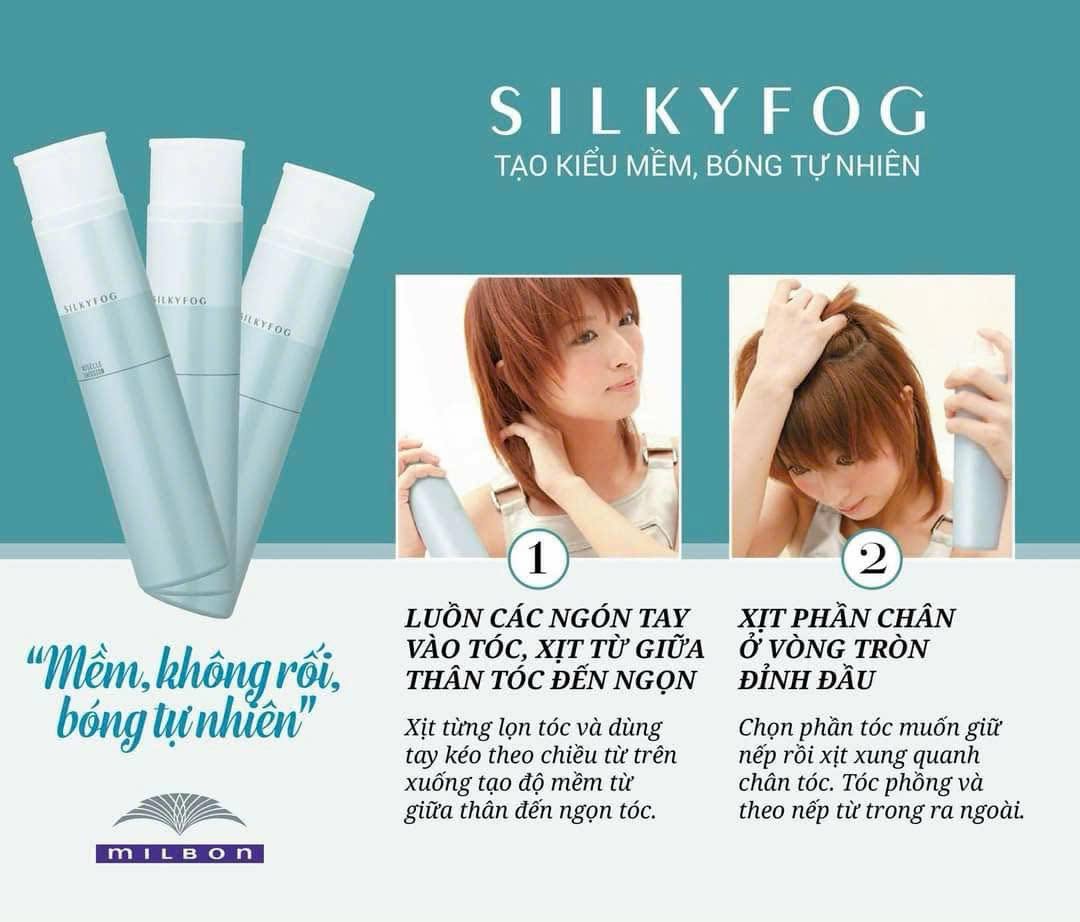 Xịt Tạo Kiểu Milbon Nigelle Lafusion Light Fog - Silky Fog - Stay Fog