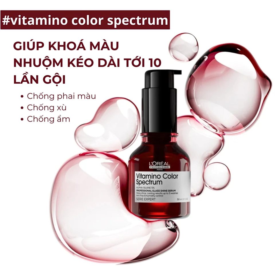 Bộ gội xả, hấp, dưỡng L'Oréal Professionnel Vitamino Color Spectrum bảo vệ màu nhuộm ( mới 2025)