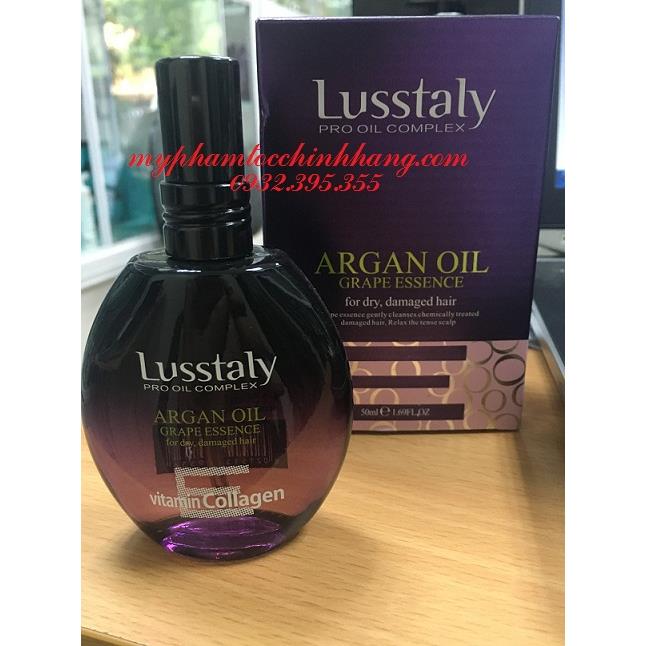TINH DẦU DƯỠNG BÓNG LUSSTALY COLLAGEN VITAMIN E 50ML SHINE HAIR SERUM