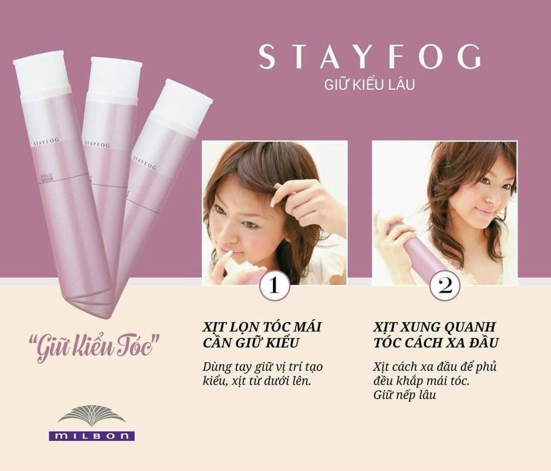 Xịt Tạo Kiểu Milbon Nigelle Lafusion Light Fog - Silky Fog - Stay Fog