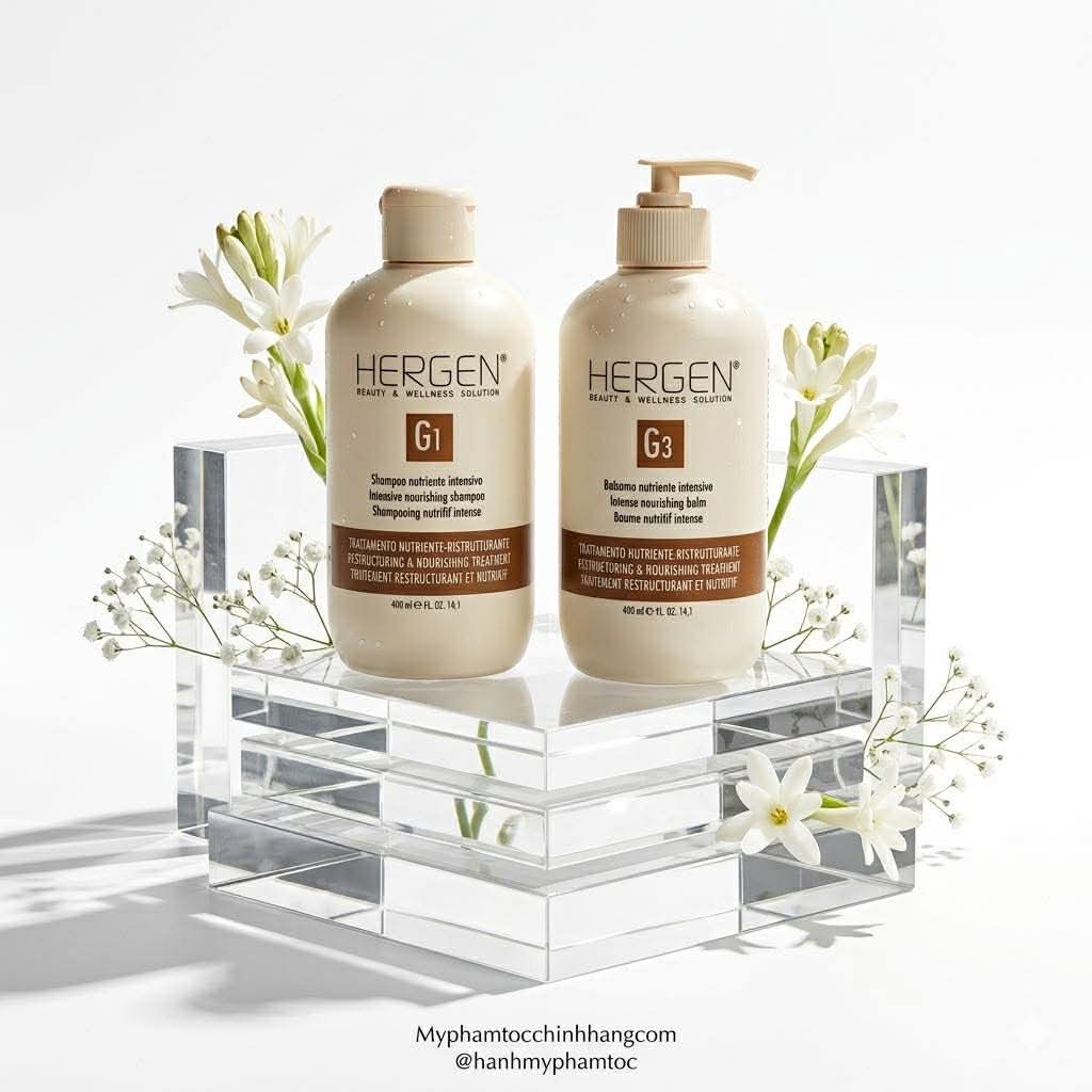 DẦU GỘI, DẦU HẤP BES HERGEN GOLD LINE G1, G2 400ML - 1000ML